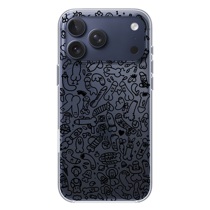 Silly Willies Phone Case - Black