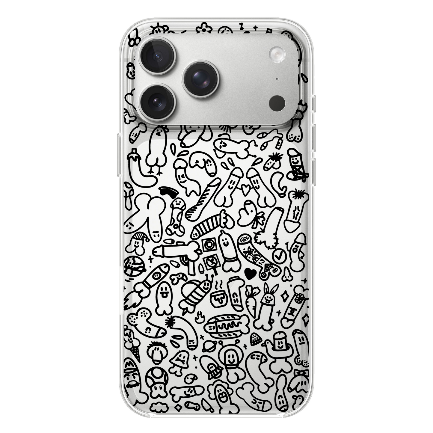 Silly Willies Phone Case - Black